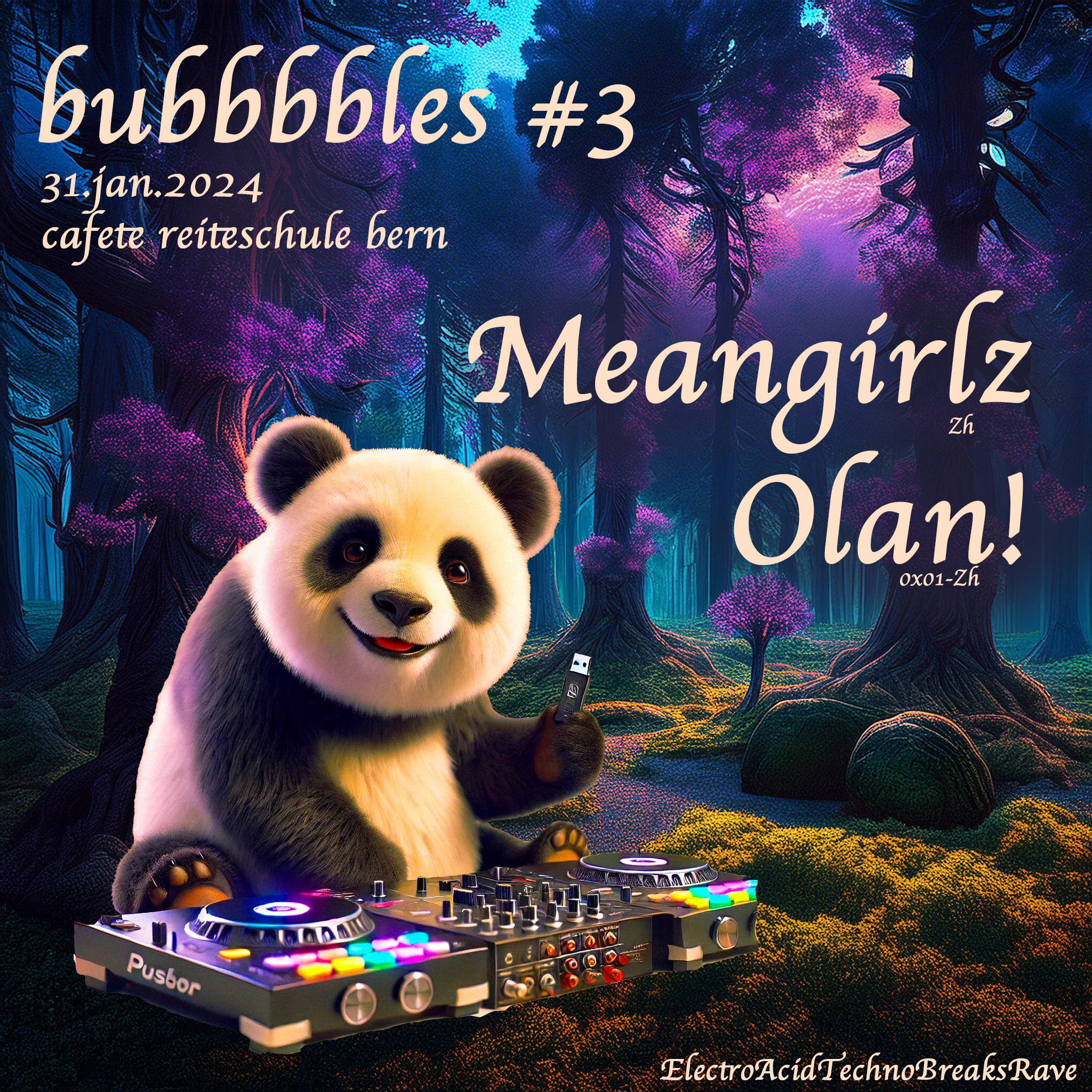 Bubbbbbles #3 flyer